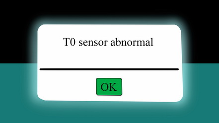 T0 sensor abnormal